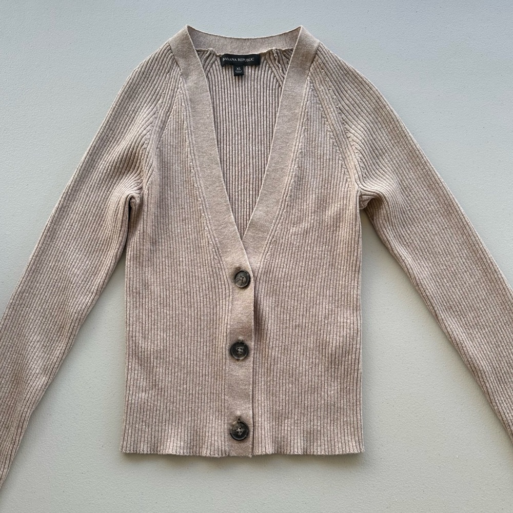 Banana Republic Brown Button up Cardigan
